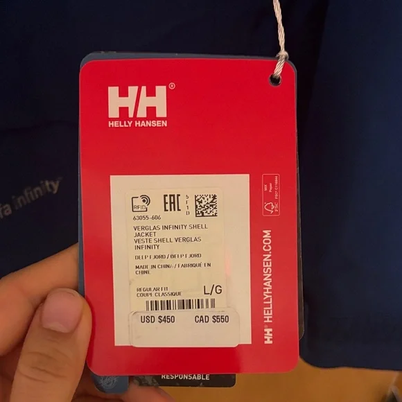 Helly Hansen Men's Deep Blue Performance Jacket - Picture 2 of 3